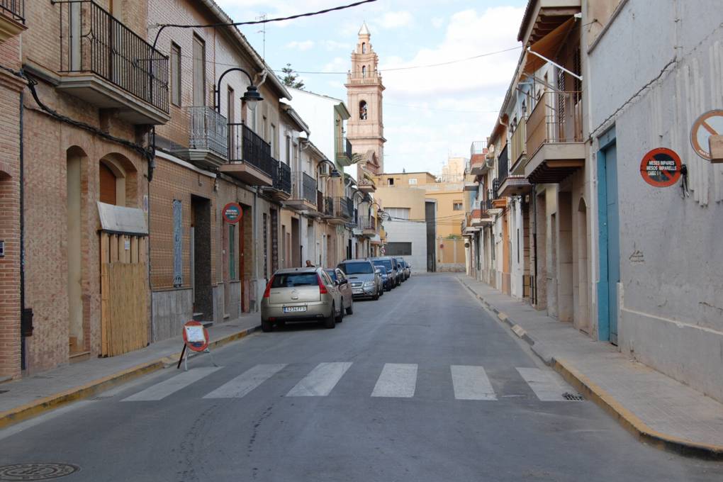 intervención aceras y calzada